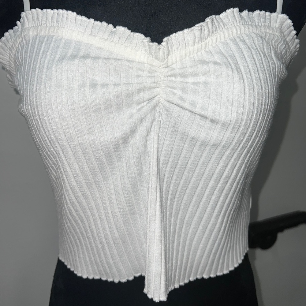 Privacy Please Ribbed Crop Top - Picture 6 of 10